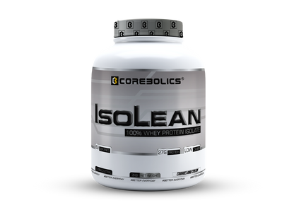 Corebolics Isolean 100% Whey Protein Isolate ( 2 kg, 63 Servings ) + FREE  Samples And Protein Bar
