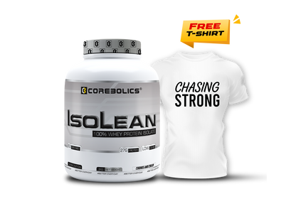 Corebolics Isolean 100% Whey Protein Isolate ( 2 kg, 63 Servings ) + FREE  Samples And Protein Bar
