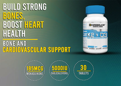 Corebolics K2+D3 (Bone And Cardiovascular Support)