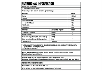 Corebolics L-Carnitine Energy And Recovery Catalyst