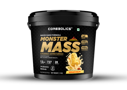 Corebolics Monster Mass 5kg kesar kulfi