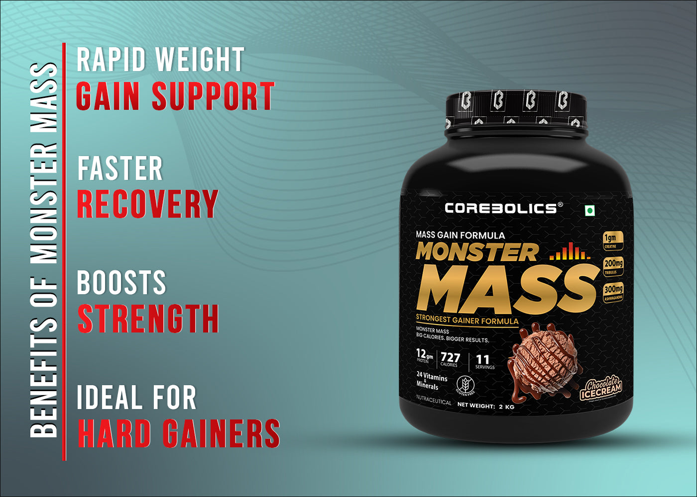 Corbolics Monster Mass Gainer 2kg
