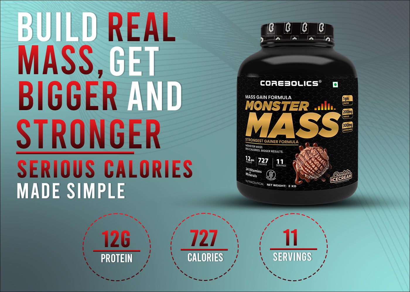 Corbolics Monster Mass Gainer 2kg