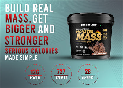 Corbolics Monster Mass Gainer 5kg Chocolate Icecream Flavour