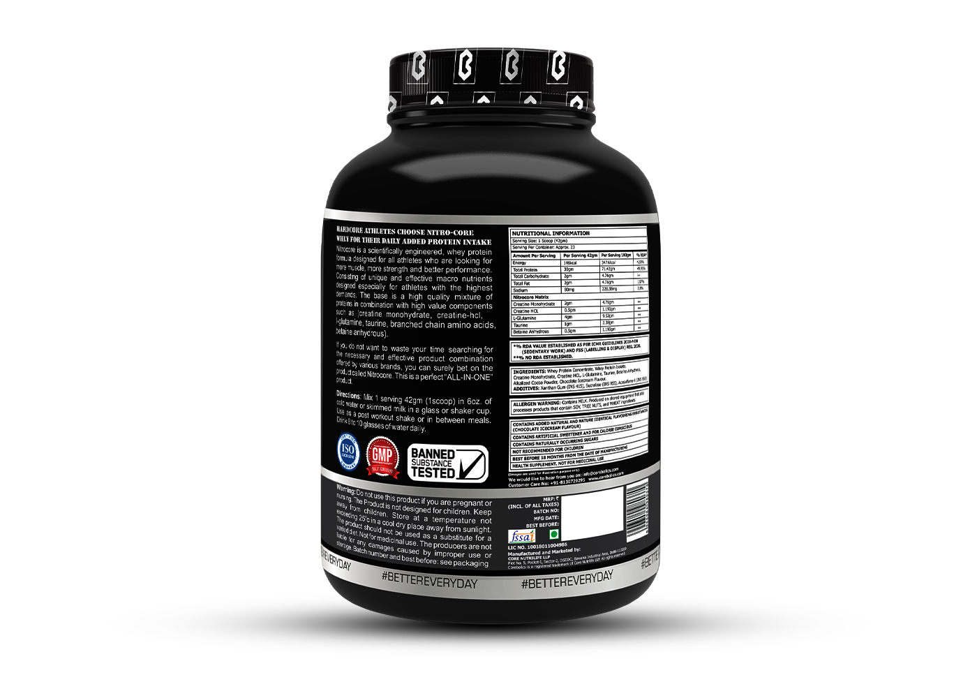 COREBOLICS NITROCORE WHEY PROTEIN ( 1 KG, 23  SERVINGS )