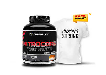 COREBOLICS NITROCORE WHEY PROTEIN ( 2 KG, 47 SERVINGS ) Free T-Shirt