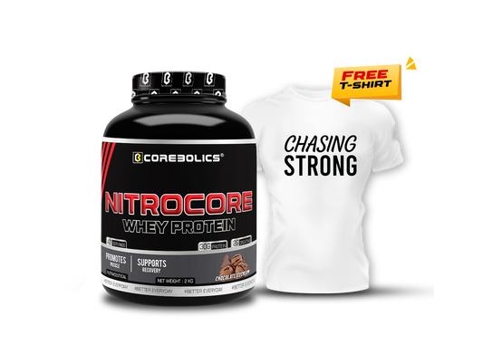 COREBOLICS NITROCORE WHEY PROTEIN ( 2 KG, 47 SERVINGS ) Free T-Shirt
