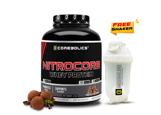 COREBOLICS NITROCORE WHEY PROTEIN (2 KG, 47 SERVINGS) + Free Shaker