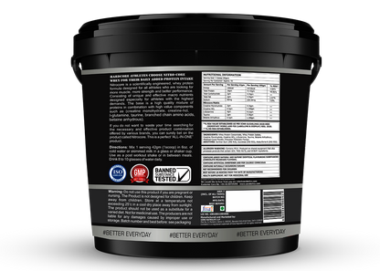 Corebolics Nitrocore Whey Protein ( 4kg, 95 Servings ) + FREE GYM BAG, SHAKER and T-Shirt