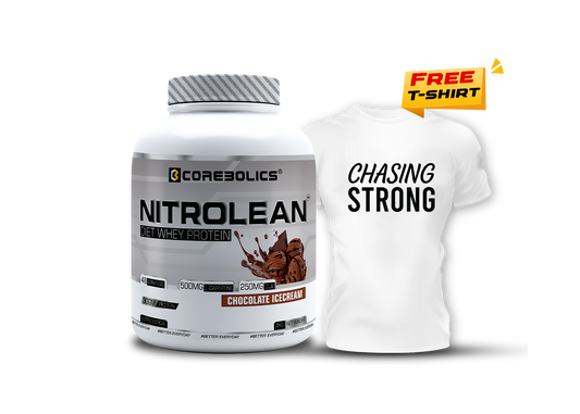 COREBOLICS NITROLEAN - DIET WHEY PROTEIN ( 2 KG, 48 SERVINGS ) Free T-Shirt