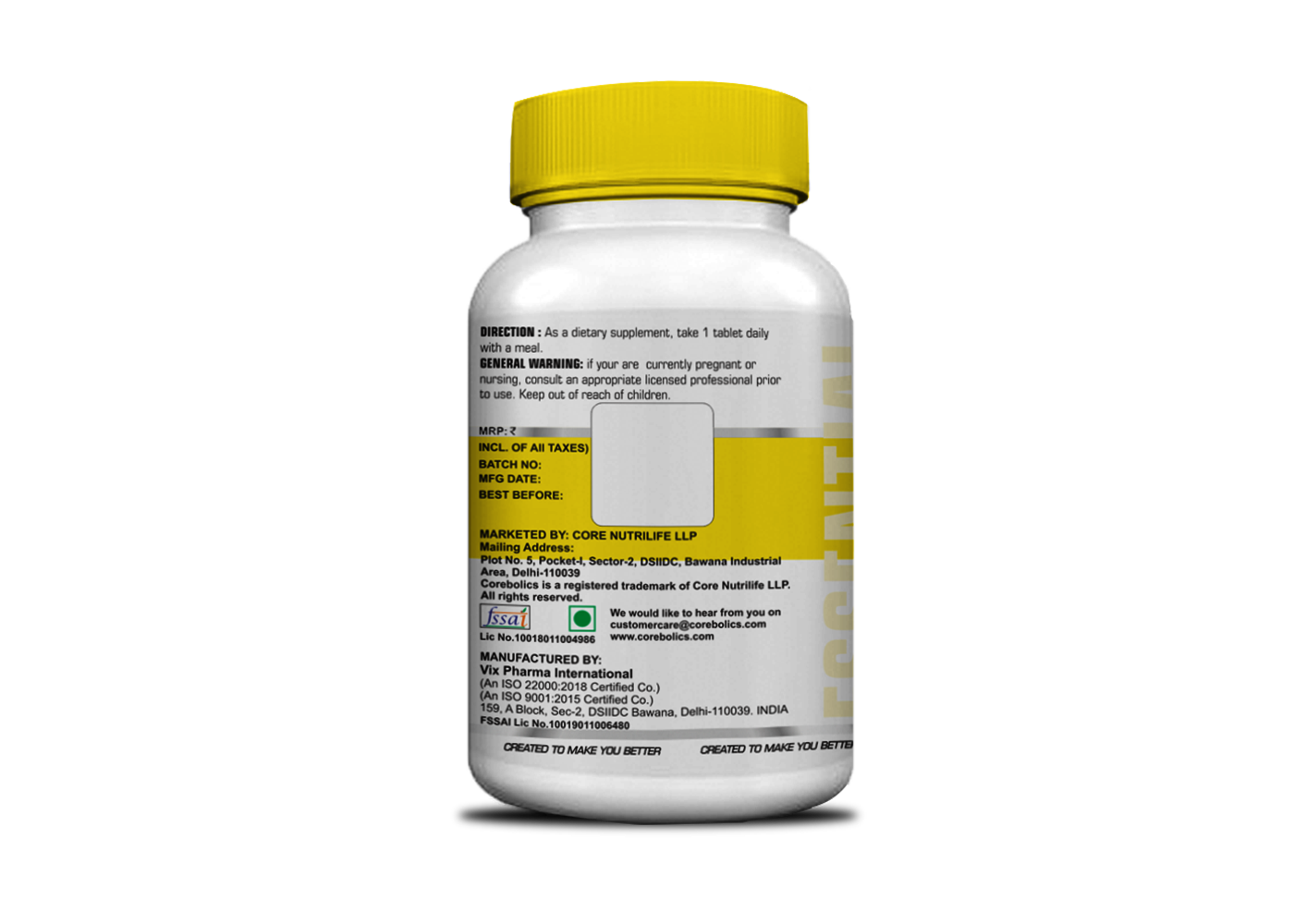 Corebolics No-Stress (Cortisol Management Formula)