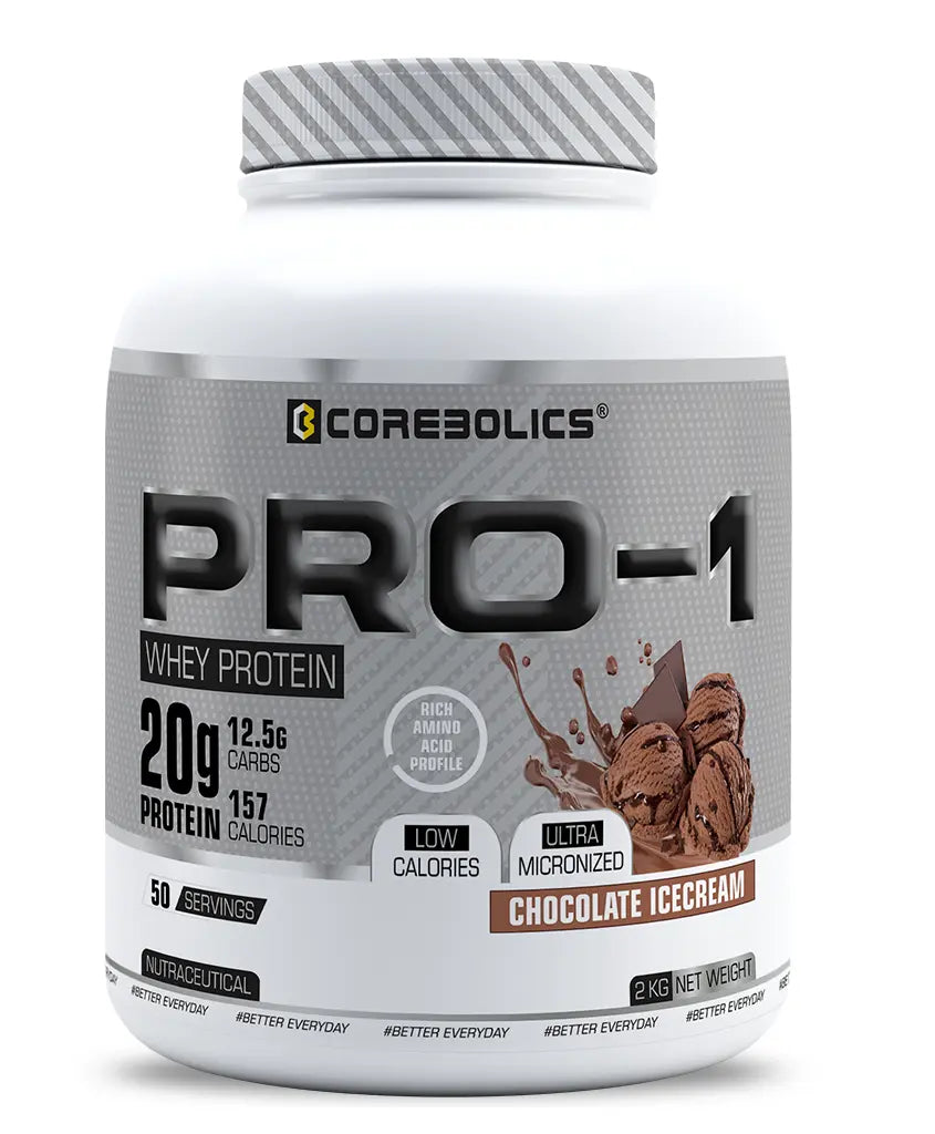 Corebolics Pro-1 Whey Protein (2 kg, 50 Serving)
