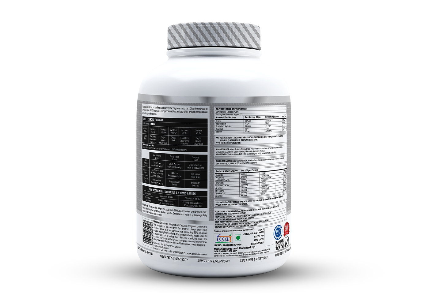 Corebolics Pro-1 Whey Protein ( Chocolate, 1 kg, 25 Serving )
