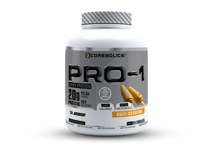 Corebolics Pro-1 Whey Protein (2 kg, 50 Serving) + Free Shaker
