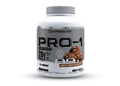 Corebolics Pro-1 Whey Protein (2 kg, 50 Serving) + Free Shaker