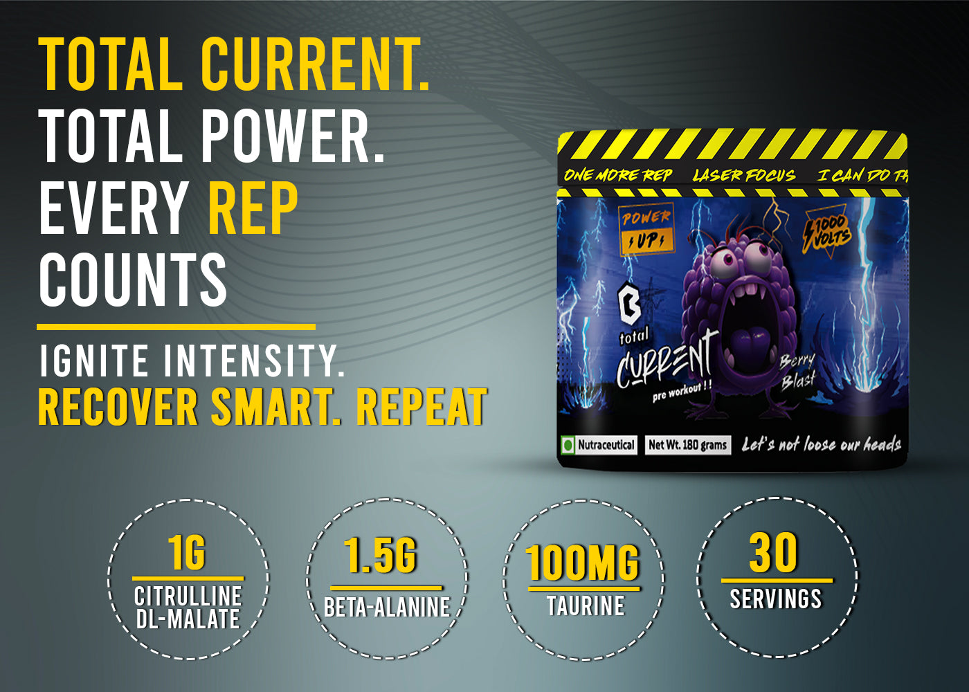 COREBOLICS TOTAL CURRENT PRE WORKOUT (30 SERVINGS)
