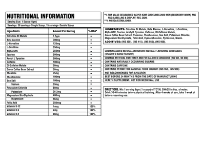 Corebolics Total Chaos Pre-Workout (30 Servings)