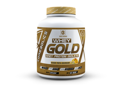 Corebolics Whey Gold - Isolate Protein (2 kg, 67 Servings) + FREE Sample And Protein Bar