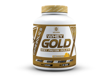 Corebolics Whey Gold - Isolate Protein (2 kg, 67 Servings) + FREE Sample And Protein Bar