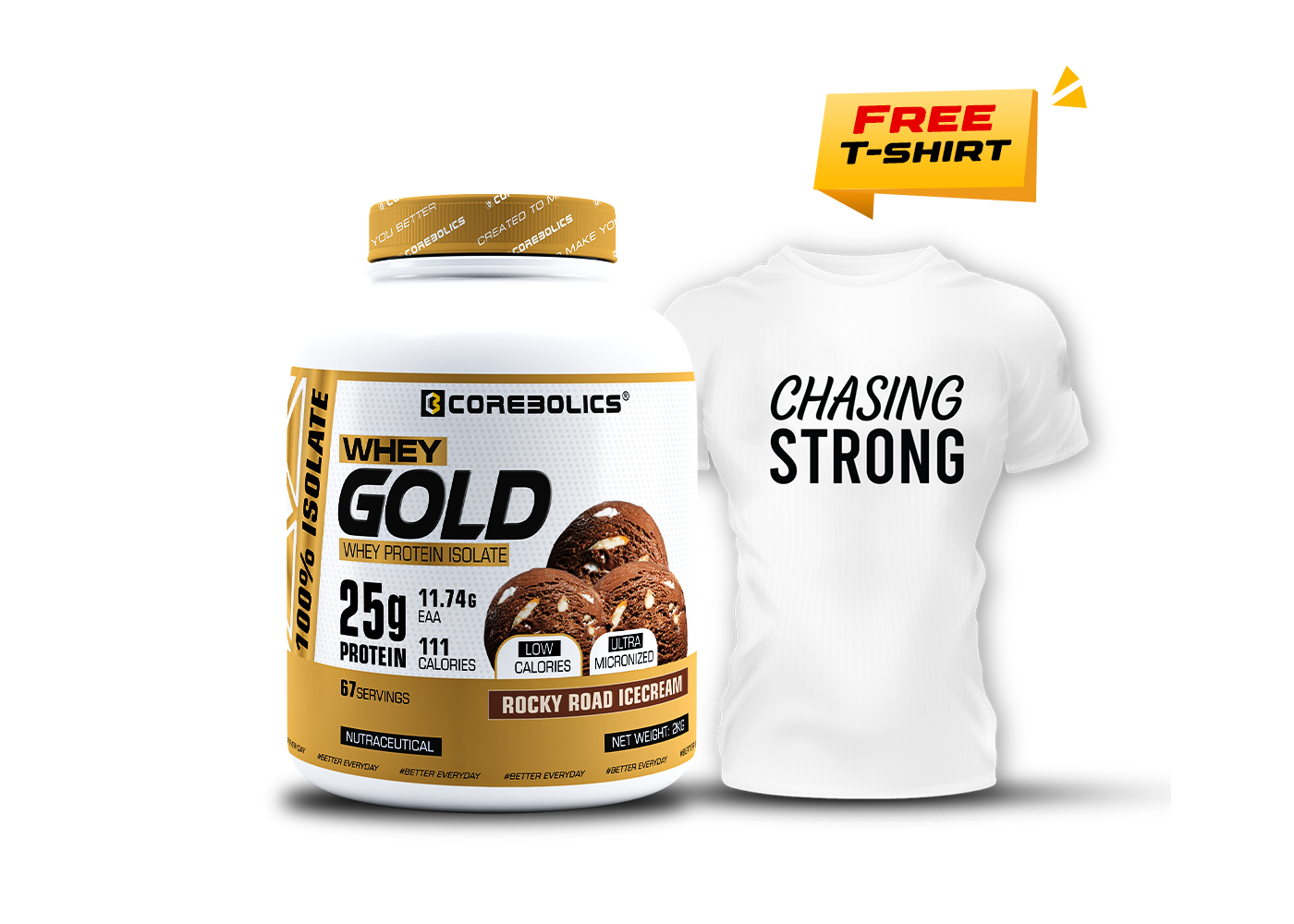 Corebolics whey gold offer rockey road