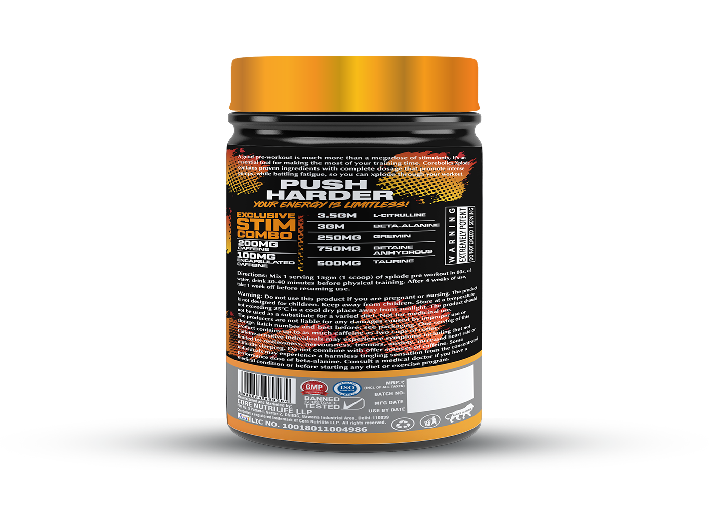 Corebolics xplode ultra dosed 