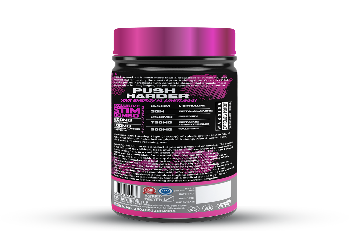 Corebolics xplode ultra dosed