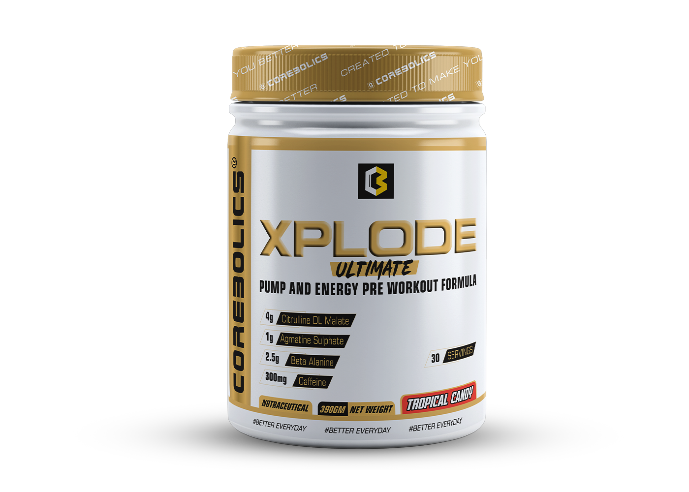 Corebolics Xplode Ultimate (390 gm, 30 Servings)