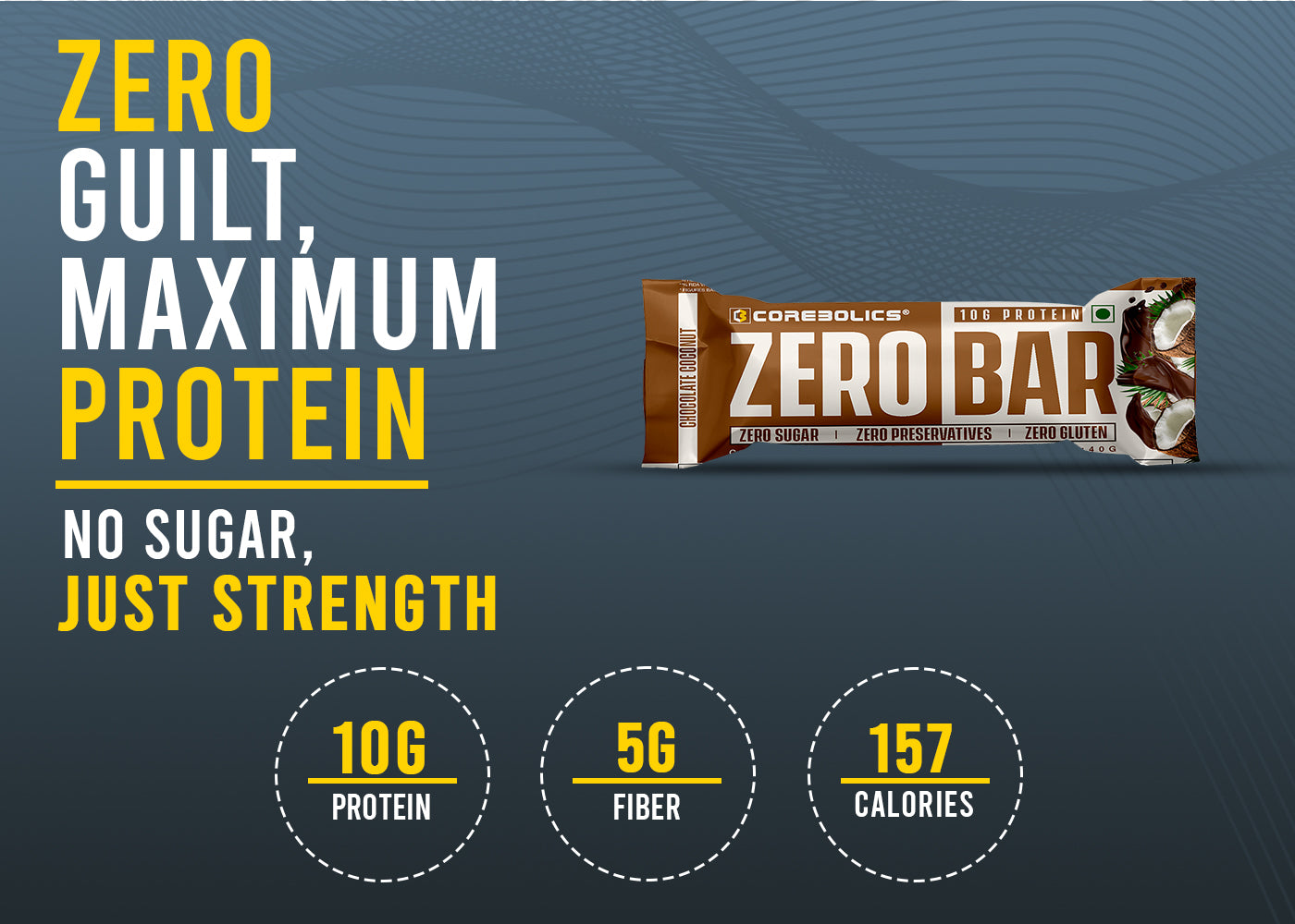 Corebolics Zero Bar (10 gm Protein, 6 Bars)