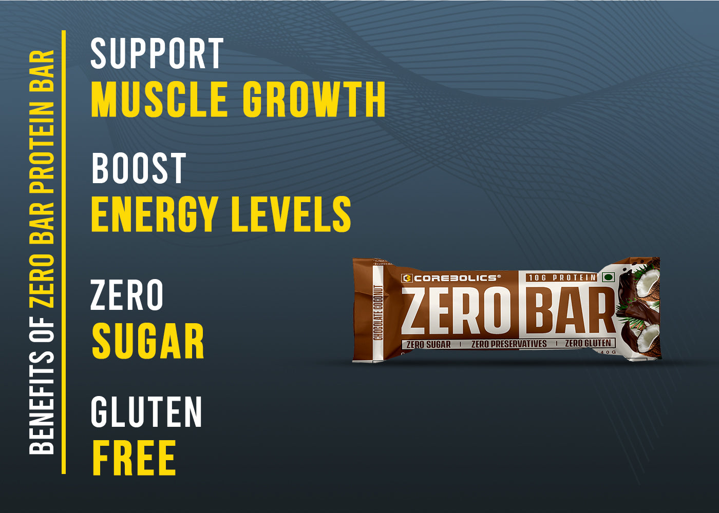 Corebolics Zero Bar (10 gm Protein, 6 Bars)