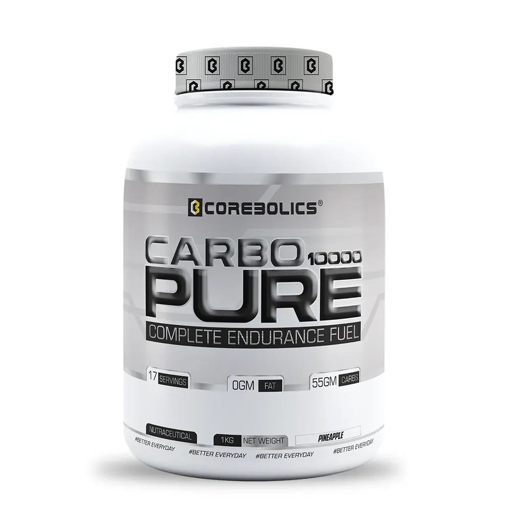 Corebolics Carbo Pure 10000 Complete Endurance Fuel (Pineapple, 1 kg, 17 Servings)