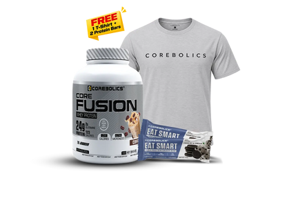 Core Fusion Whey Protein 1KG + FREE T-Shirt & 2 Protein Bars