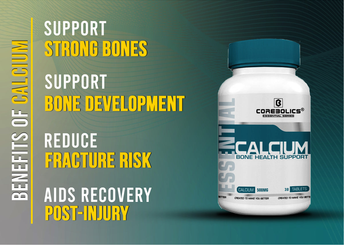 Corebolics Calcium benefits: strong bones and bone development support