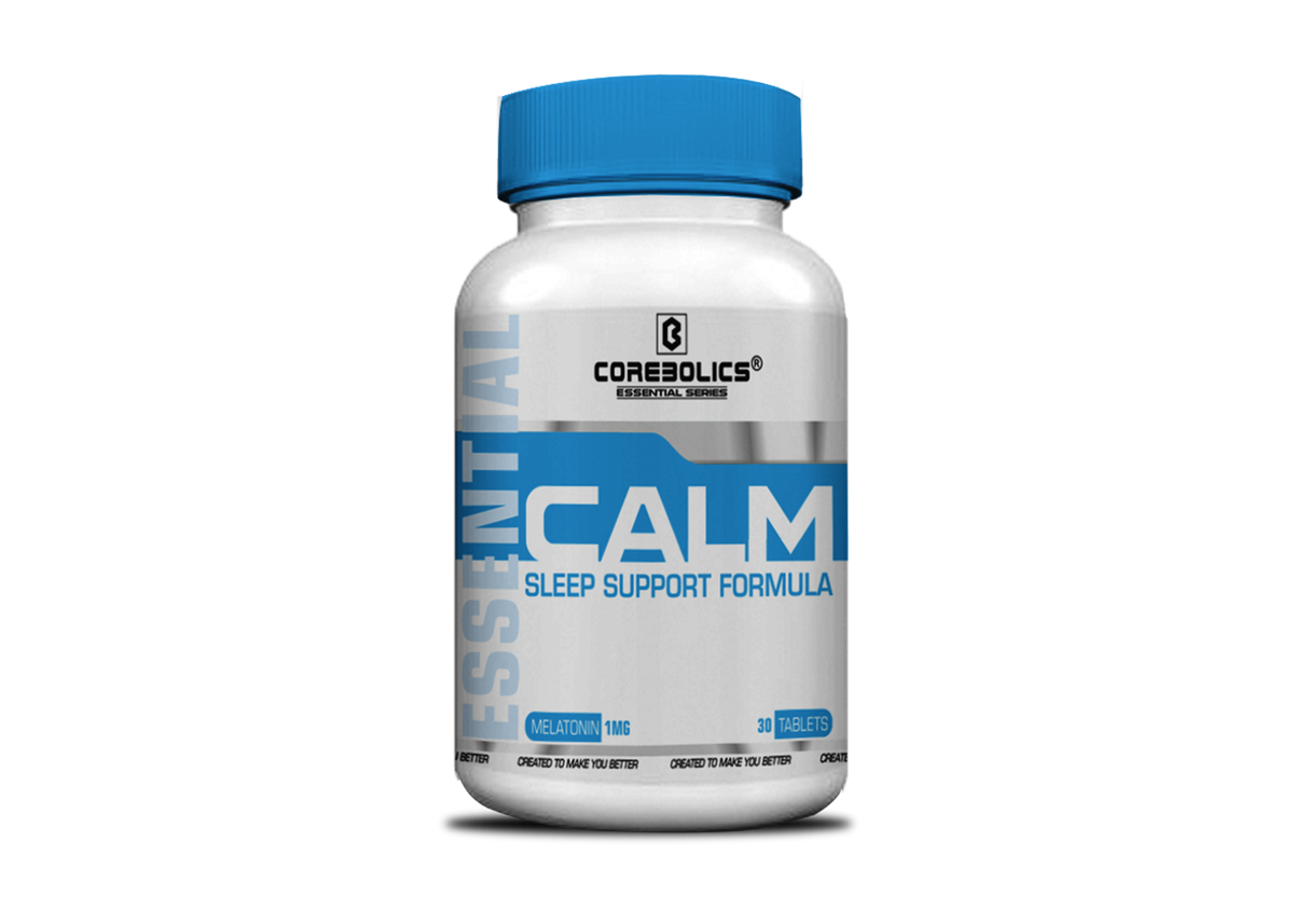 Corebolics Calm sleep support formula, melatonin 1 mg, 30 tablets