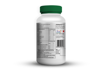 Corebolics Omega 3 bottle nutritional information and back label