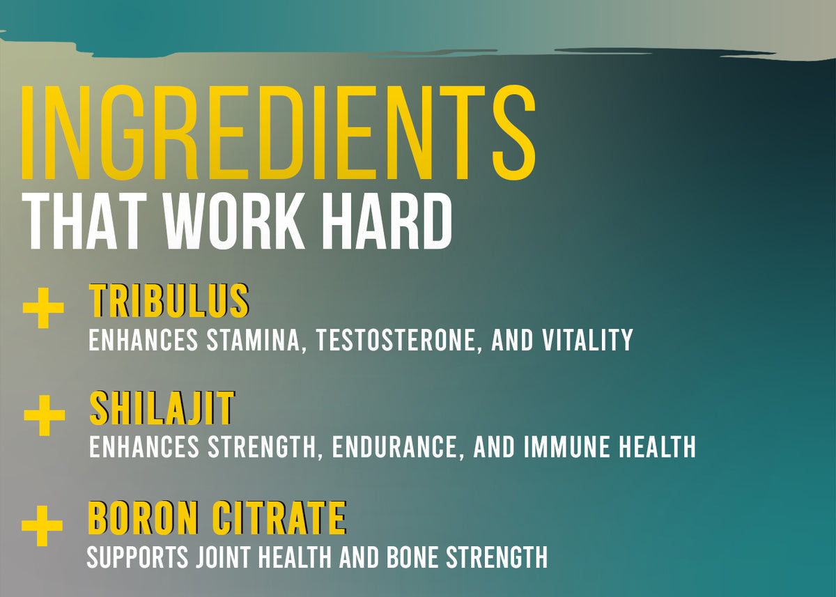 Corebolics Testobolics ingredients: tribulus, shilajit, boron citrate