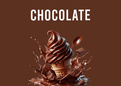 Corebolics Weight Gainer Xtreme 3kg Chocolate flavor, shown as a swirled chocolate soft-serve cone with chocolate splash and chunks