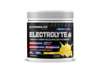 Corebolics electrolyte 180gm lemon flavor