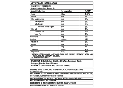 Corebolics nutritional information