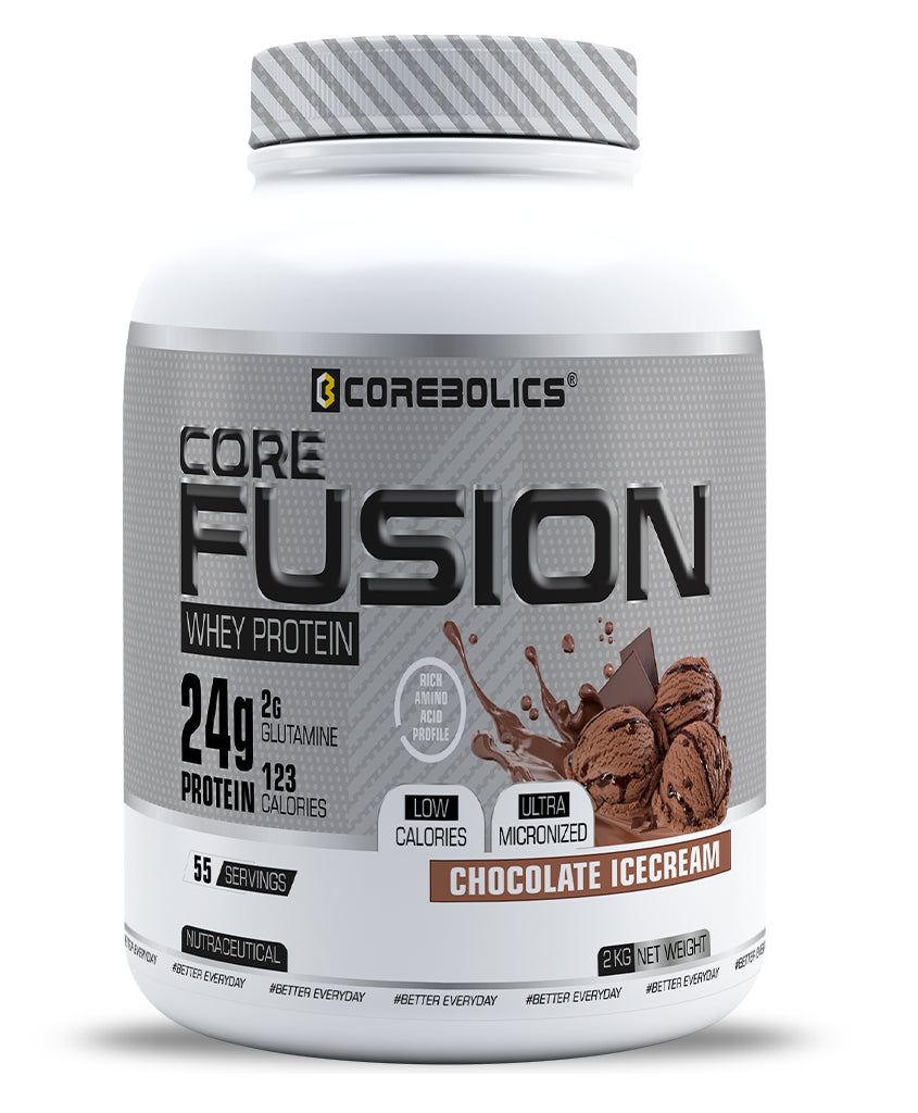 COREBOLICS CORE FUSION WHEY PROTEIN (2 KG , 55 SERVINGS) + SIPPER BOTTLE 1.0 LITRE FREE