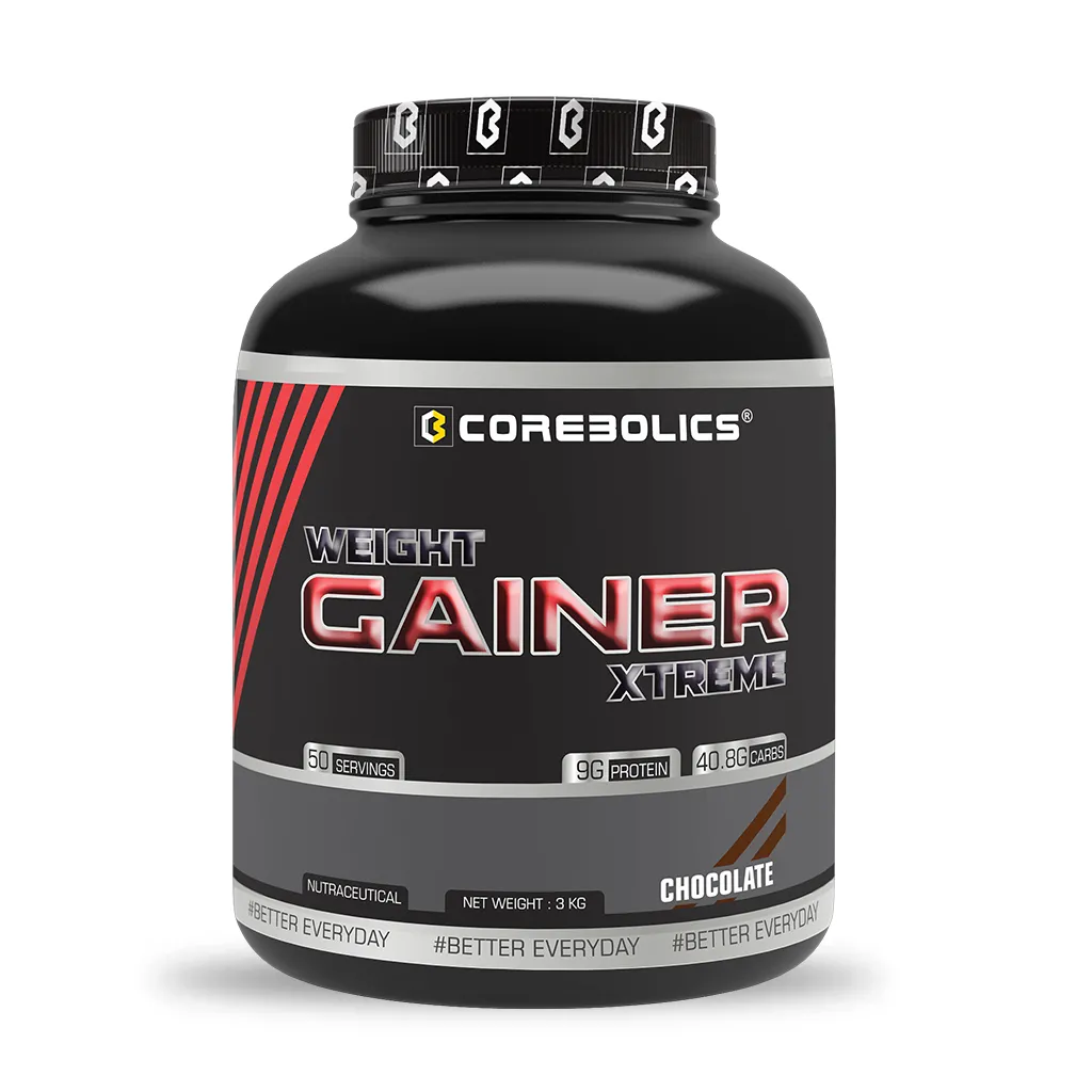 Corebolics Weight Gainer Xtreme(Chocolate, 3 kg, 50 Servings)