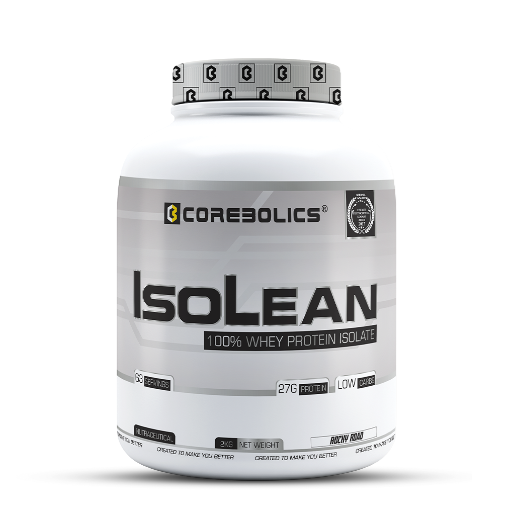 STACK OFFER ISOLEAN WHEY PROTEIN ISOLATE + RE-CORE BCAA + TOTAL CHAOS PRE-WORKOUT + MULTICORE (PURE & POTENT MULTIVITAMIN)