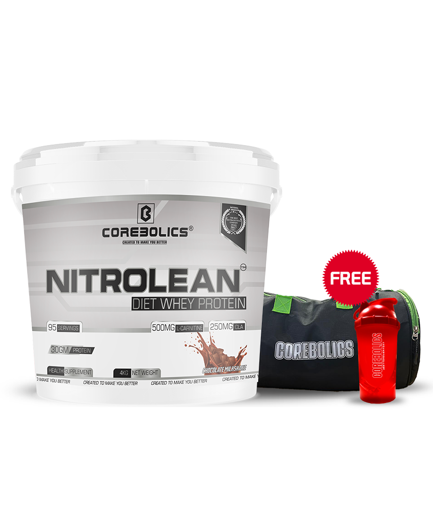 Corebolics Nitrolean - Diet Whey Protein(4 kg, 95 Servings)