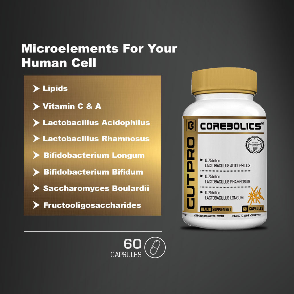Corebolics Gut Pro –  Pre+Probiotics Formula