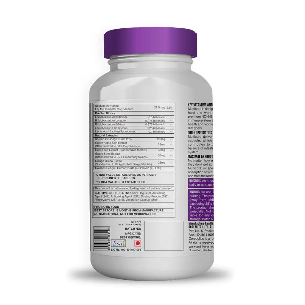 Corebolics Multicore (Pure & Potent Multivitamin)